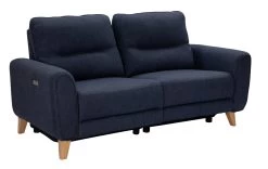 Habitat Tommy Fabric 3 Seater Power Recliner Sofa -Navy Blue -Sofa Discount Store 7627565 R Z005A