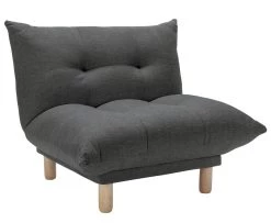 Habitat Kota Fabric Armchair - Charcoal -Sofa Discount Store 7636305 R Z008A