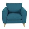 Habitat Cooper Fabric Armchair - Teal 2 Habitat Cooper Fabric Armchair - Teal -Sofa Discount Store 7830974 R Z001A