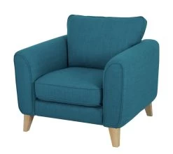 Habitat Cooper Fabric Armchair - Teal -Sofa Discount Store 7830974 R Z002A