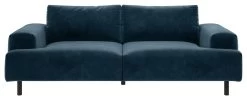 Habitat Julien Velvet 3 Seater Sofa - Navy Blue