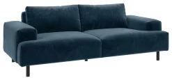 Habitat Julien Velvet 3 Seater Sofa - Navy Blue -Sofa Discount Store 7836033 R Z002A