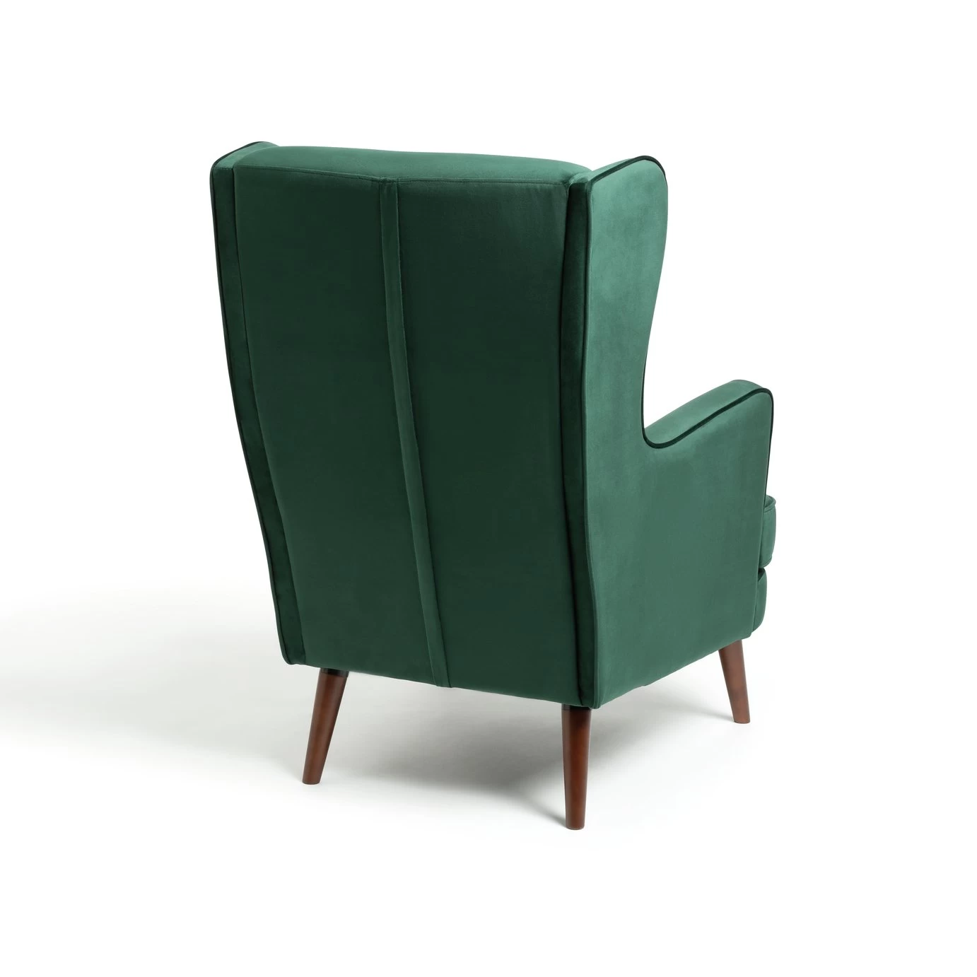 Habitat Callie Velvet Wingback Chair - Forest Green 7 Habitat Callie Velvet Wingback Chair - Forest Green - Image 5