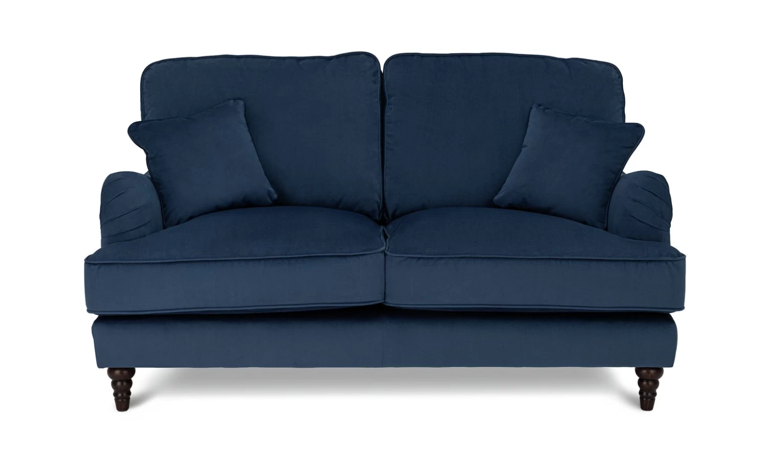 Habitat Matilda Velvet 2 Seater Sofa - Blue 3 Habitat Matilda Velvet 2 Seater Sofa - Blue