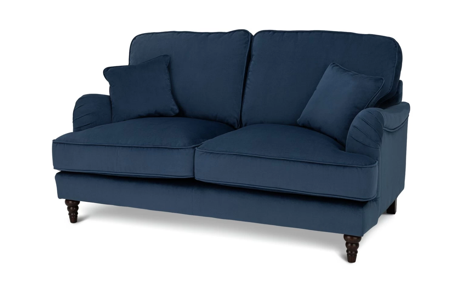 Habitat Matilda Velvet 2 Seater Sofa - Blue 5 Habitat Matilda Velvet 2 Seater Sofa - Blue - Image 3