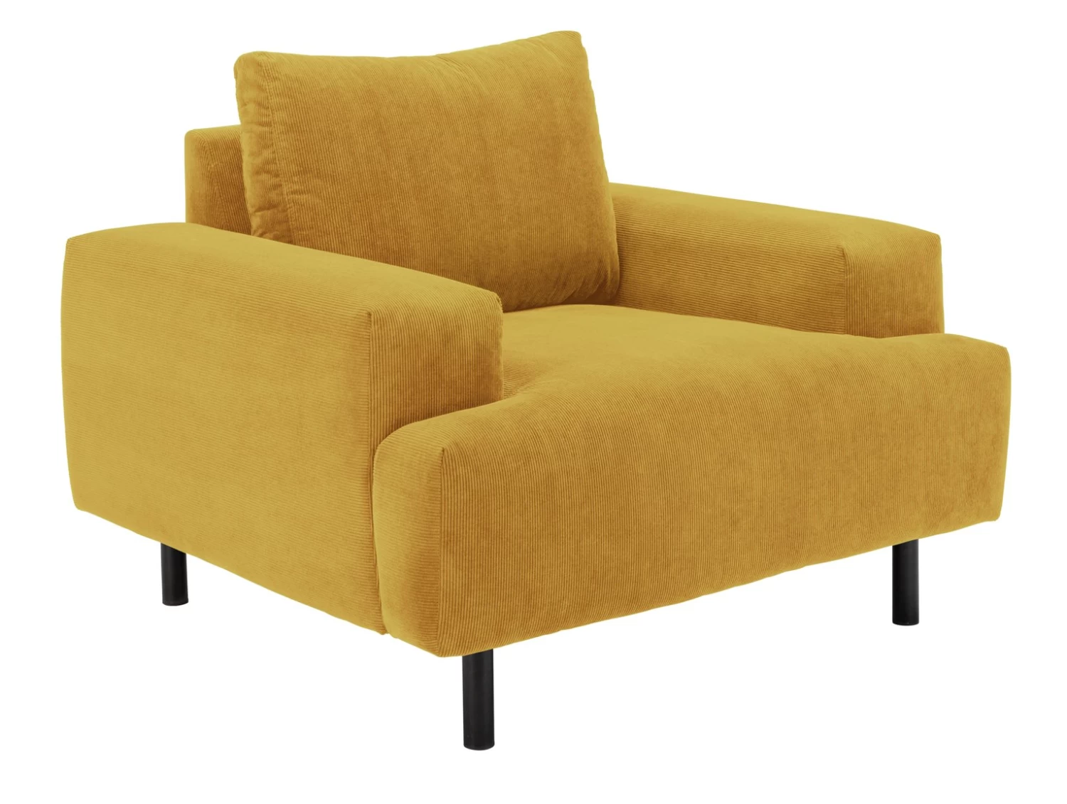 Habitat Julien Fabric Armchair - Yellow 8 Habitat Julien Fabric Armchair - Yellow - Image 6