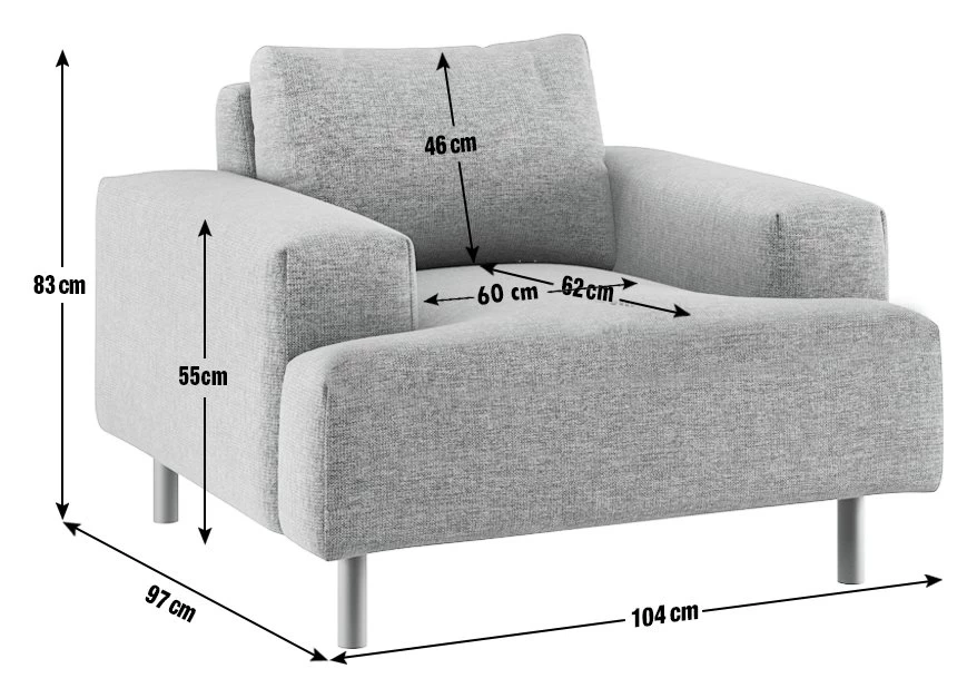 Habitat Julien Fabric Armchair - Yellow 9 Habitat Julien Fabric Armchair - Yellow - Image 7