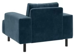 Habitat Julien Velvet Armchair - Navy -Sofa Discount Store 8117335 R Z003A
