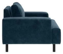 Habitat Julien Velvet Armchair - Navy -Sofa Discount Store 8117335 R Z004A