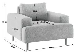 Habitat Julien Velvet Armchair - Navy -Sofa Discount Store 8117335 R Z020A