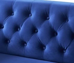 Habitat Blake Velvet 2 Seater Sofa - Navy Blue -Sofa Discount Store 8133467 R Z005A