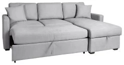 Habitat Reagan Right Corner Sofa Bed - Grey -Sofa Discount Store 8178721 R Z007A