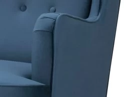 Habitat Callie Velvet Wingback Chair - Petrol Blue 10 Habitat Callie Velvet Wingback Chair - Petrol Blue -Sofa Discount Store 8255912 R Z006A