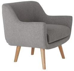 Habitat Nellie Fabric Accent Chair - Grey -Sofa Discount Store 8346278 R Z004A