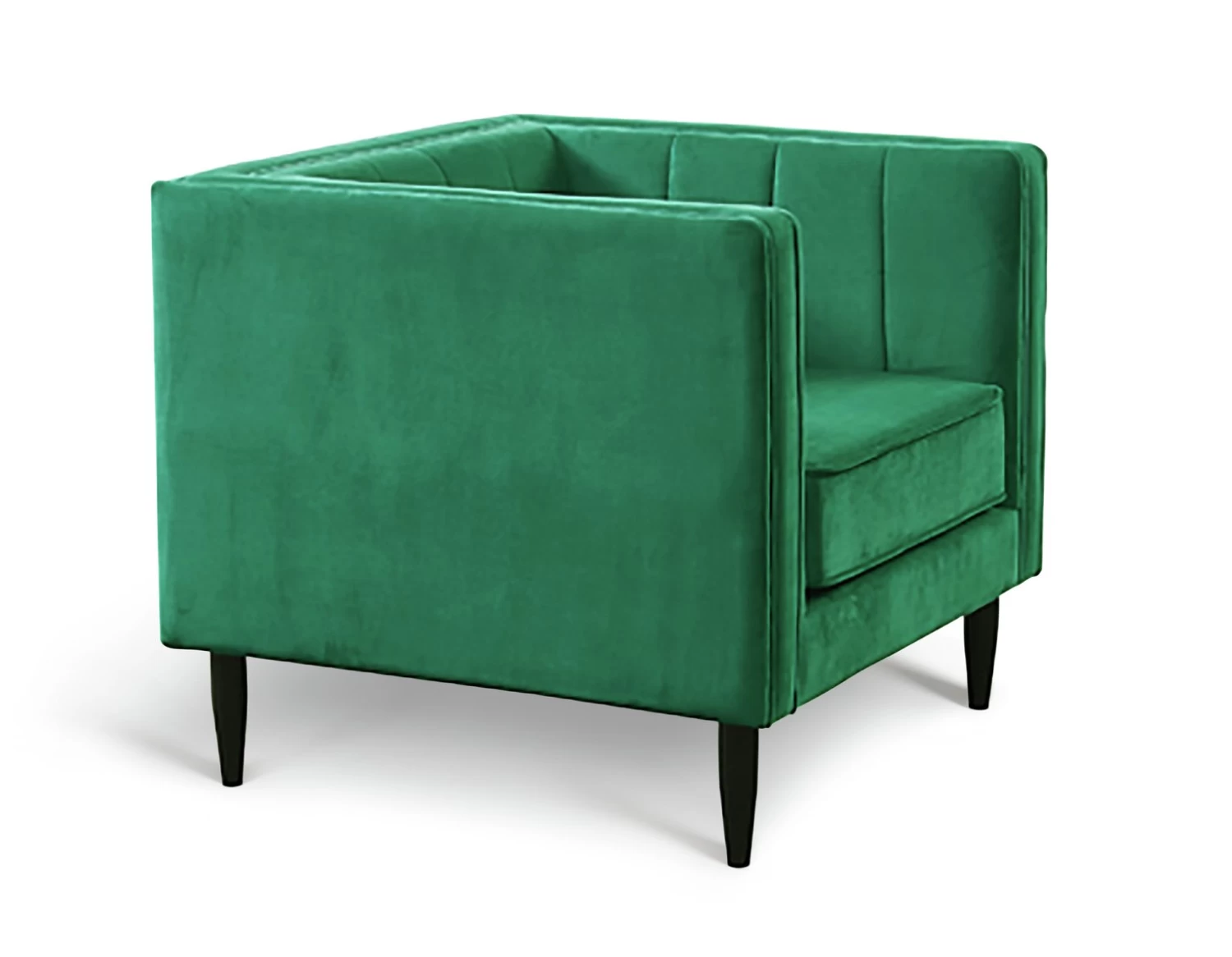 Habitat Vanessa Velvet Armchair - Green 5 Habitat Vanessa Velvet Armchair - Green - Image 3
