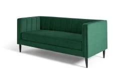 Habitat Vanessa Velvet 3 Seater Sofa - Green -Sofa Discount Store 8463852 R Z002A