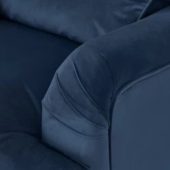 Habitat Matilda Velvet 3 Seater Sofa - Blue -Sofa Discount Store 8484233 R Z006A