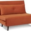 Habitat Roma Small Double Velvet Chairbed - Orange -Sofa Discount Store 8534781 R Z001A