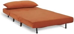 Habitat Roma Small Double Velvet Chairbed - Orange -Sofa Discount Store 8534781 R Z002A
