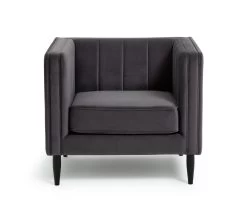 Habitat Vanessa Velvet Armchair - Grey
