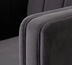 Habitat Vanessa Velvet Armchair - Grey 12 Habitat Vanessa Velvet Armchair - Grey -Sofa Discount Store 8595809 R Z005A