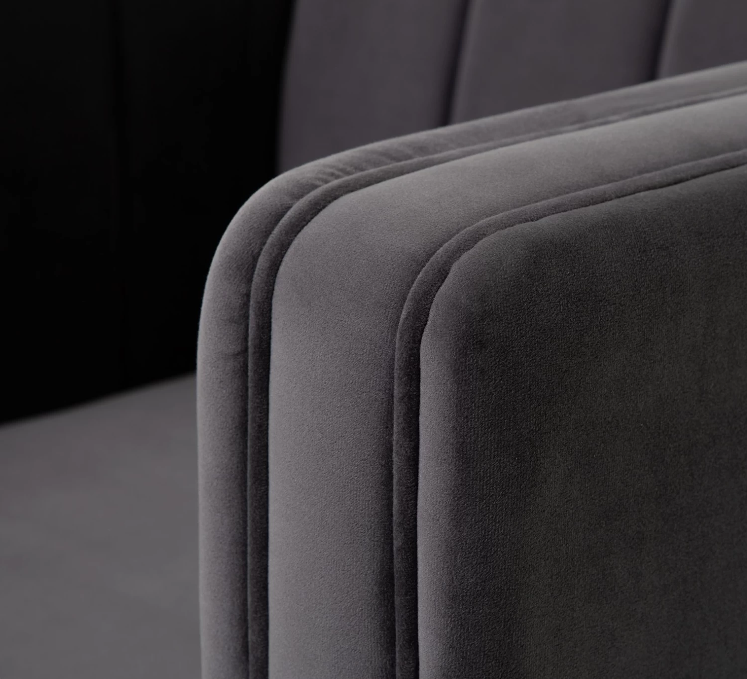 Habitat Vanessa Velvet Armchair - Grey 6 Habitat Vanessa Velvet Armchair - Grey - Image 4