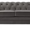 Habitat Chesterfield Velvet 3 Seater Sofa - Charcoal 1 Habitat Chesterfield Velvet 3 Seater Sofa - Charcoal -Sofa Discount Store 8722809 R Z001A