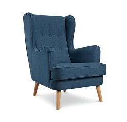 Habitat Callie Fabric Wingback Chair - Teal -Sofa Discount Store 8724948 R Z002A