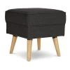 Habitat Callie Fabric Footstool - Charcoal -Sofa Discount Store 8729723 R Z001A
