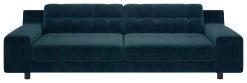 Habitat Hendricks Velvet 4 Seater Sofa - Ink Blue