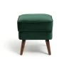 Habitat Callie Velvet Footstool - Forest Green -Sofa Discount Store 8771441 R Z001A