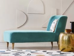 Habitat Daisy Velvet Corner Chaise Sofa - Grey -Sofa Discount Store 8774187 R Z002C