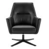 Habitat Rhett Faux Leather Swivel Chair - Black -Sofa Discount Store 8774651 R Z001A