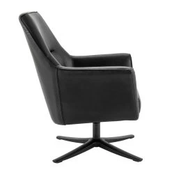 Habitat Rhett Faux Leather Swivel Chair - Black 12 Habitat Rhett Faux Leather Swivel Chair - Black -Sofa Discount Store 8774651 R Z004A