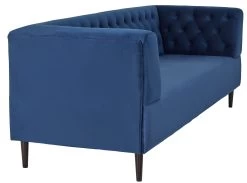 Habitat Blake Velvet 3 Seater Sofa - Navy Blue -Sofa Discount Store 8802743 R Z004A