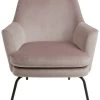 Habitat Celine Velvet Accent Chair - Pink