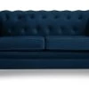 Habitat Chesterfield Velvet 2 Seater Sofa - Blue 1 Habitat Chesterfield Velvet 2 Seater Sofa - Blue -Sofa Discount Store 8817109 R Z001A