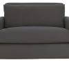 Habitat Chester Fabric Cuddle Chair - Light Feet - Charcoal -Sofa Discount Store 8847492 R Z001A
