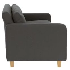 Habitat Chester Fabric Cuddle Chair - Light Feet - Charcoal -Sofa Discount Store 8847492 R Z004A