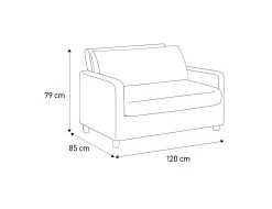 Habitat Chester Fabric Cuddle Chair - Light Feet - Charcoal -Sofa Discount Store 8847492 R Z020A