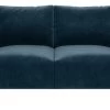Habitat Julien Velvet 2 Seater Sofa - Navy Blue