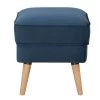 Habitat Callie Velvet Footstool - Petrol Blue -Sofa Discount Store 8864475 R Z001A