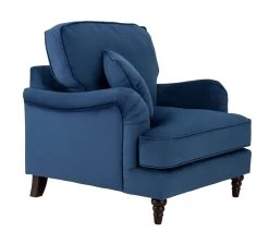 Habitat Matilda Velvet Armchair - Blue -Sofa Discount Store 8878595 R Z004A