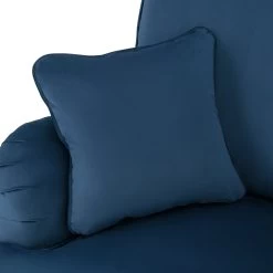 Habitat Matilda Velvet Armchair - Blue -Sofa Discount Store 8878595 R Z007A