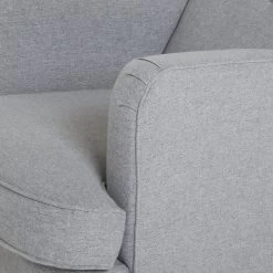 Habitat Callie Fabric Wingback Chair- Light Grey -Sofa Discount Store 8884950 R Z005A