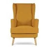 Habitat Callie Fabric Wingback Chair - Mustard 2 Habitat Callie Fabric Wingback Chair - Mustard -Sofa Discount Store 8887562 R Z001A