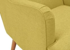 Habitat Callie Fabric Wingback Chair - Mustard -Sofa Discount Store 8887562 R Z006A