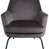 Habitat Celine Velvet Accent Chair - Grey -Sofa Discount Store 8887713 R Z001A