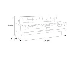 Habitat Fenner Velvet 3 Seater Sofa - Emerald -Sofa Discount Store 8887957 R E001