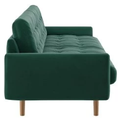 Habitat Fenner Velvet 3 Seater Sofa - Emerald -Sofa Discount Store 8887957 R Z004A